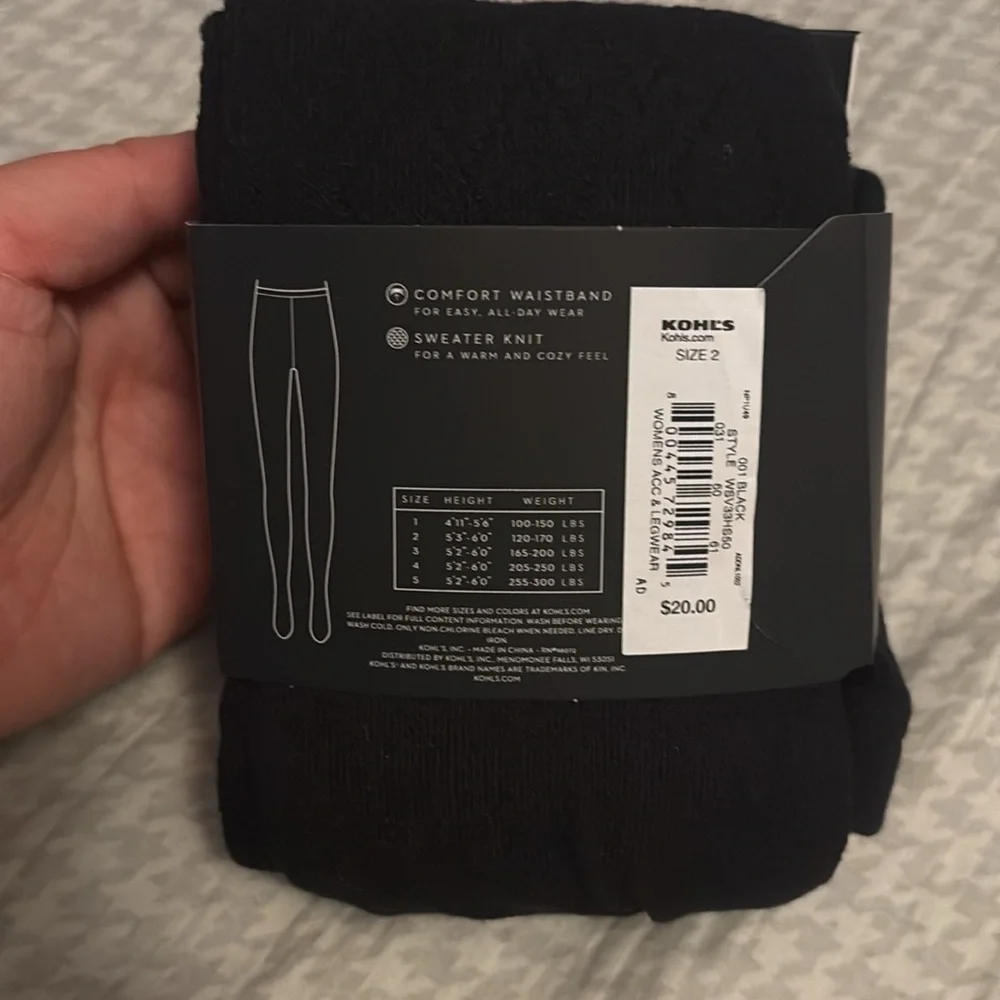 Diamond Weave Sweater Tights